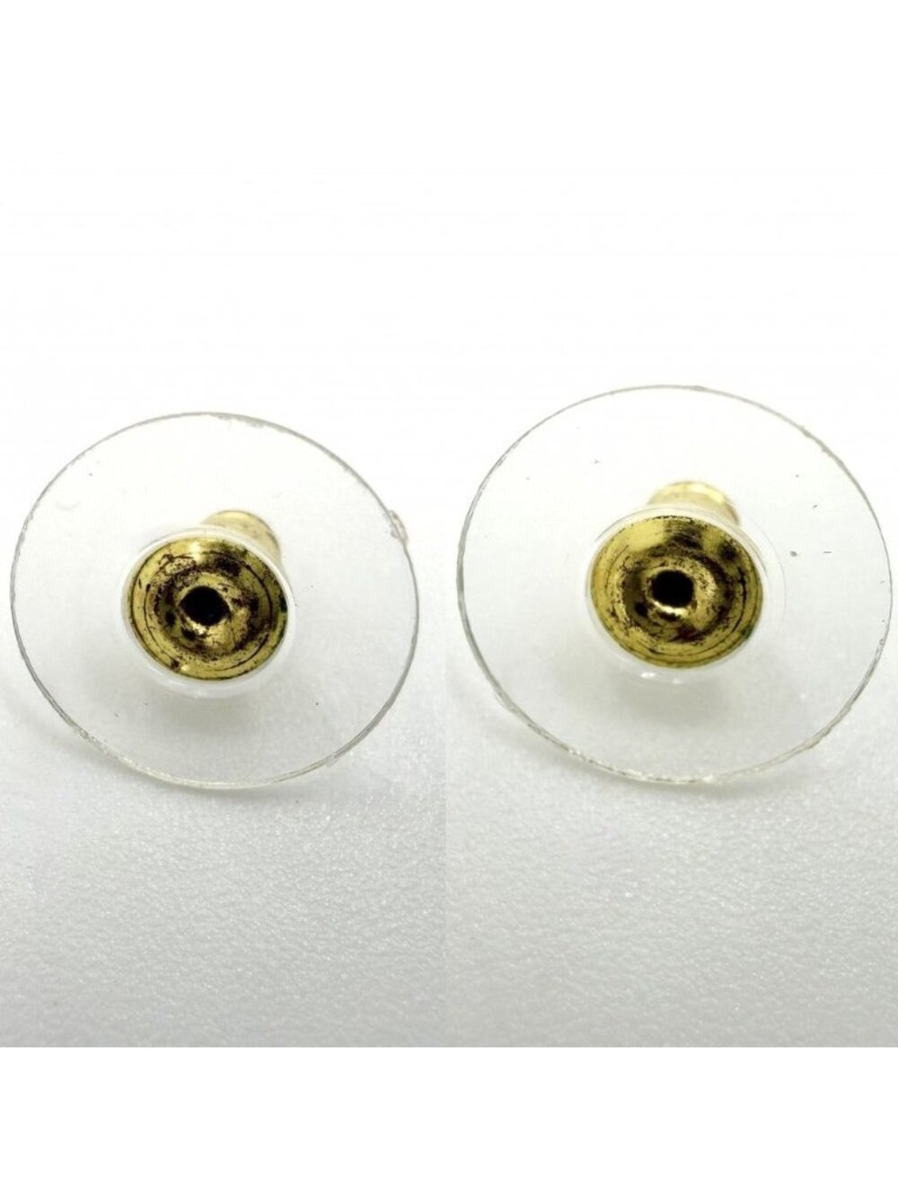 Chanel Earrings CC Logo Line Stone Faux Pearl Gold Plated White - Picture 4 of 8